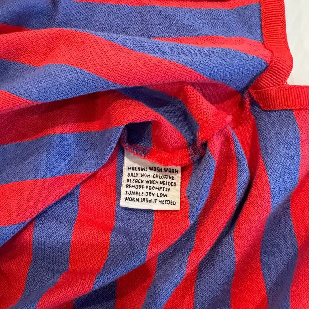 Polo Golf Ralph Lauren Men's L Red Purple Striped Pima Cotton Polo Shirt Sportif